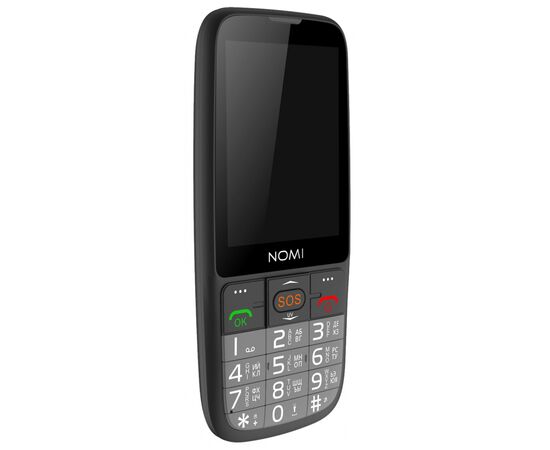 Мобільний телефон Nomi i281+ New Black, зображення 2 Мобільний телефон Nomi i281+ New Black, зображення 2