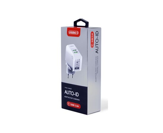 Зарядний пристрій Intaleo TCA242 (2USB2,4A) (white) (1283126477492), зображення 2 Зарядний пристрій Intaleo TCA242 (2USB2,4A) (white) (1283126477492), зображення 2