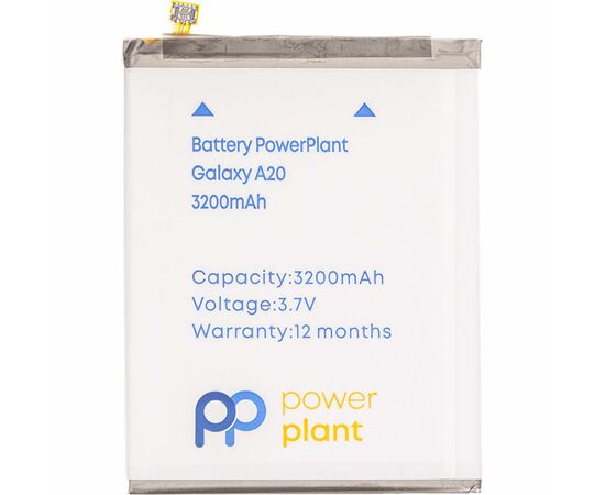Аккумуляторная батарея для телефона PowerPlant Samsung Galaxy A20 (EB-BA505ABN) 3200mAh (SM170685)