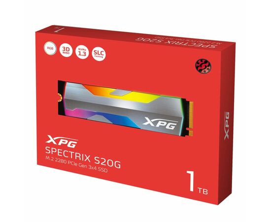 Накопитель SSD M.2 2280 1TB ADATA (ASPECTRIXS20G-1T-C), изображение 4 Накопитель SSD M.2 2280 1TB ADATA (ASPECTRIXS20G-1T-C), изображение 4