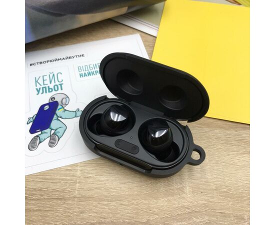 Чехол для наушников MakeFuture Samsung Galaxy Buds/Buds+ Silicone Black (MCL-SGB/BPBK), изображение 2 Чехол для наушников MakeFuture Samsung Galaxy Buds/Buds+ Silicone Black (MCL-SGB/BPBK), изображение 2