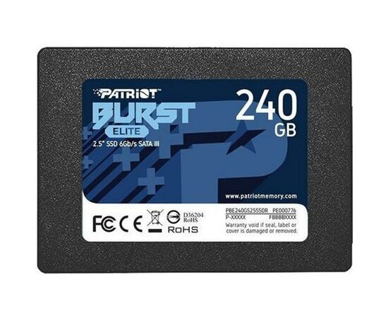 Накопитель SSD 2.5" 240GB Burst Elite Patriot (PBE240GS25SSDR)