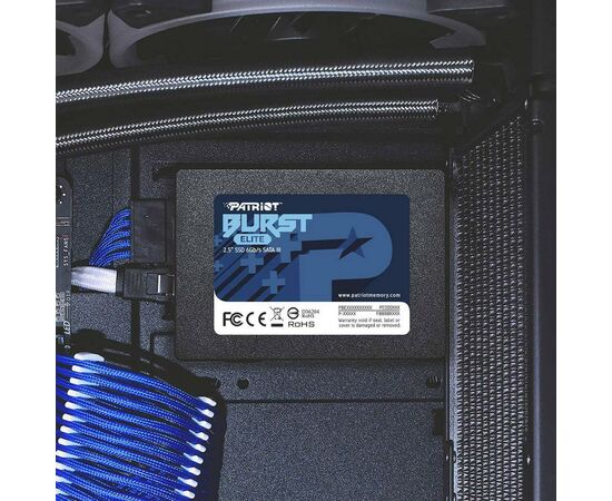 Накопитель SSD 2.5" 480GB Burst Elite Patriot (PBE480GS25SSDR), изображение 6 Накопитель SSD 2.5" 480GB Burst Elite Patriot (PBE480GS25SSDR), изображение 6