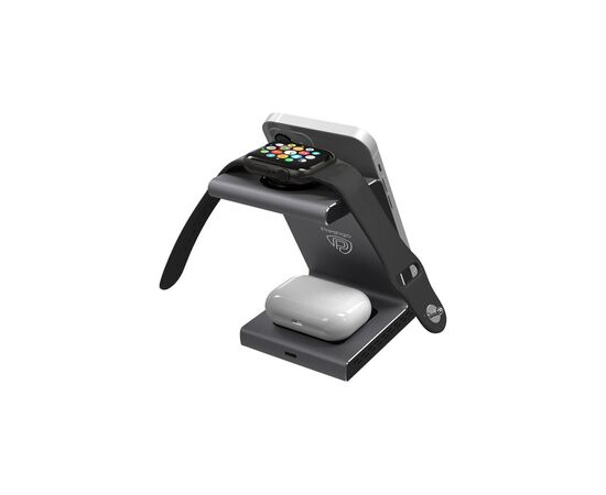 Зарядное устройство Prestigio ReVolt A8 3-in-1 wireless charging station for iPhone, Apple (PCS108A_SG), изображение 10 Зарядное устройство Prestigio ReVolt A8 3-in-1 wireless charging station for iPhone, Apple (PCS108A_SG), изображение 10