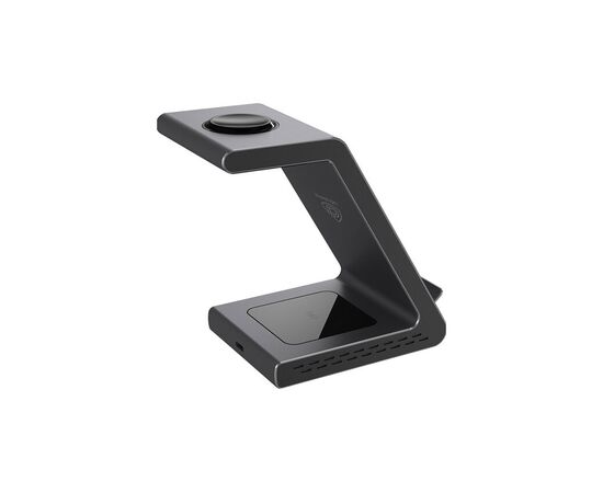Зарядное устройство Prestigio ReVolt A8 3-in-1 wireless charging station for iPhone, Apple (PCS108A_SG), изображение 4 Зарядное устройство Prestigio ReVolt A8 3-in-1 wireless charging station for iPhone, Apple (PCS108A_SG), изображение 4