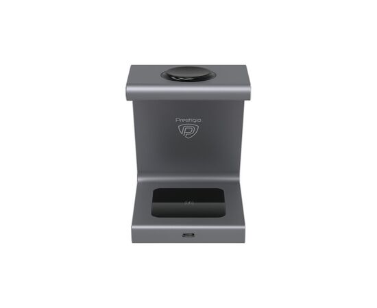 Зарядное устройство Prestigio ReVolt A8 3-in-1 wireless charging station for iPhone, Apple (PCS108A_SG), изображение 6 Зарядное устройство Prestigio ReVolt A8 3-in-1 wireless charging station for iPhone, Apple (PCS108A_SG), изображение 6
