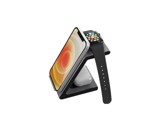 Зарядное устройство Prestigio ReVolt A8 3-in-1 wireless charging station for iPhone, Apple (PCS108A_SG), изображение 8 Зарядное устройство Prestigio ReVolt A8 3-in-1 wireless charging station for iPhone, Apple (PCS108A_SG), изображение 8