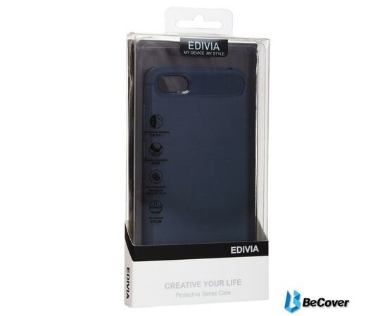 Чехол для моб. телефона BeCover Carbon Series Huawei Y6 2019 Deep Blue (703393) (703393), изображение 2