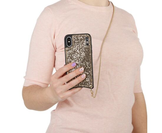 Чохол до моб. телефона BeCover Glitter Wallet Apple iPhone X/Xs Gold (703618) (703618), зображення 3
