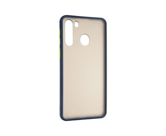 Чехол для моб. телефона Gelius Bumper Mat Case for Samsung A215 (A21) Blue (00000079432), изображение 4 Чехол для моб. телефона Gelius Bumper Mat Case for Samsung A215 (A21) Blue (00000079432), изображение 4