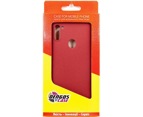Чехол для моб. телефона Dengos Carbon Samsung Galaxy A11, red (DG-TPU-CRBN-66) (DG-TPU-CRBN-66), изображение 4