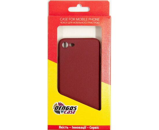 Чехол для моб. телефона Dengos Carbon iPhone SE 2020, red (DG-TPU-CRBN-83), изображение 4