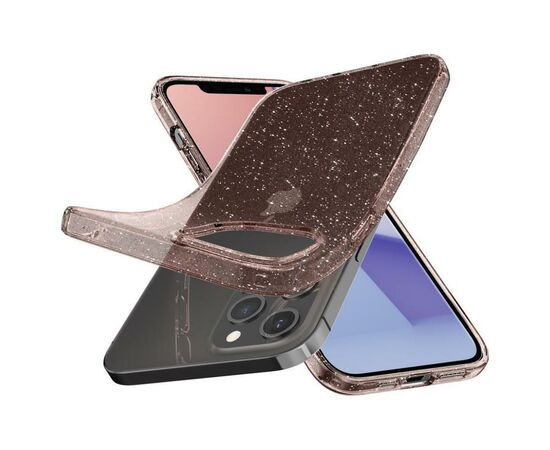 Чехол для моб. телефона Spigen iPhone 12 / 12 Pro Liquid Crystal Glitter, Rose Quartz (ACS01699), изображение 5 Чехол для моб. телефона Spigen iPhone 12 / 12 Pro Liquid Crystal Glitter, Rose Quartz (ACS01699), изображение 5