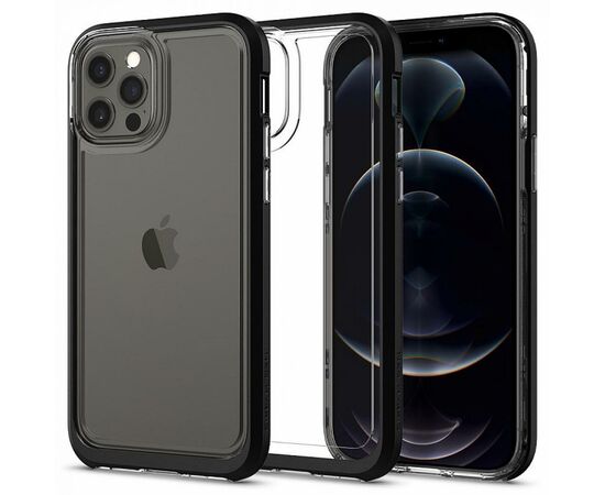 Чехол для моб. телефона Spigen iPhone 12 / 12 Pro Neo Hybrid, Crystal Black (ACS01706), изображение 2 Чехол для моб. телефона Spigen iPhone 12 / 12 Pro Neo Hybrid, Crystal Black (ACS01706), изображение 2