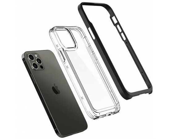 Чехол для моб. телефона Spigen iPhone 12 / 12 Pro Neo Hybrid, Crystal Black (ACS01706), изображение 3 Чехол для моб. телефона Spigen iPhone 12 / 12 Pro Neo Hybrid, Crystal Black (ACS01706), изображение 3