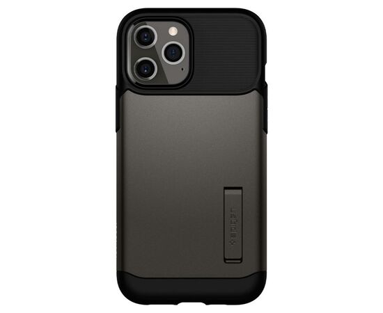 Чехол для моб. телефона Spigen iPhone 12 / 12 Pro Slim Armor, Gunmetal (ACS01524)