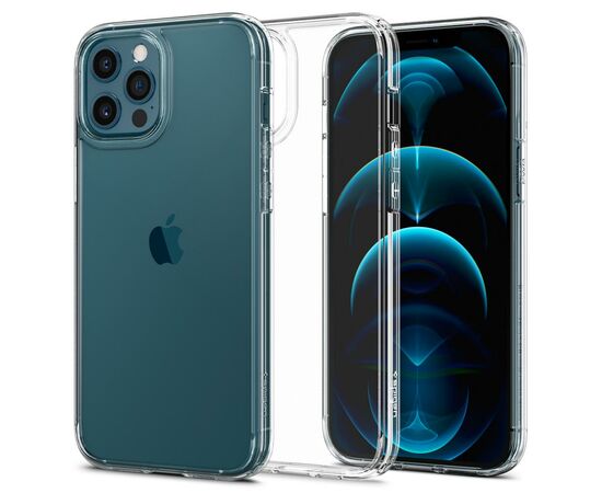 Чехол для моб. телефона Spigen iPhone 12 Pro Max Crystal Hybrid, Crystal Clear (ACS01476), изображение 2 Чехол для моб. телефона Spigen iPhone 12 Pro Max Crystal Hybrid, Crystal Clear (ACS01476), изображение 2