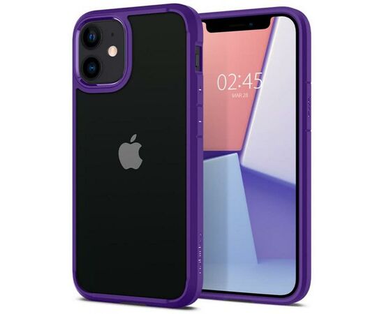Чехол для моб. телефона Spigen iPhone 12 mini Crystal Hybrid, Hydrangea Purple (ACS01544), изображение 7 Чехол для моб. телефона Spigen iPhone 12 mini Crystal Hybrid, Hydrangea Purple (ACS01544), изображение 7