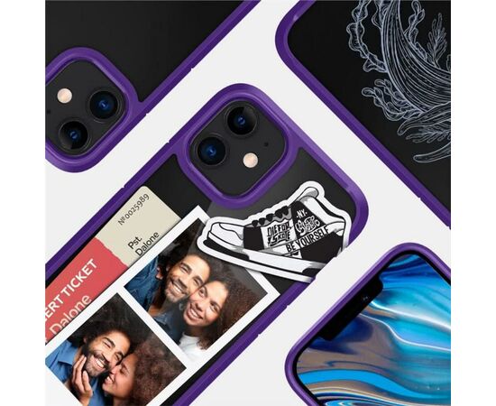 Чехол для моб. телефона Spigen iPhone 12 mini Crystal Hybrid, Hydrangea Purple (ACS01544), изображение 8 Чехол для моб. телефона Spigen iPhone 12 mini Crystal Hybrid, Hydrangea Purple (ACS01544), изображение 8