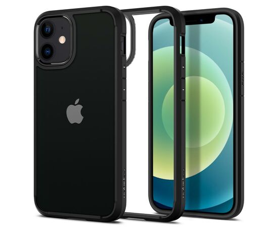 Чехол для моб. телефона Spigen iPhone 12 mini Crystal Hybrid, Matte Black (ACS01543), изображение 4