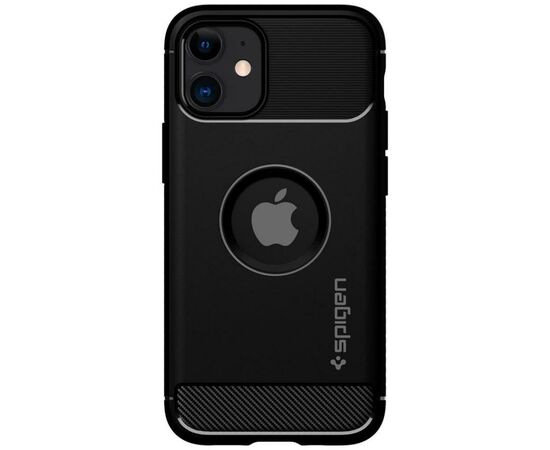 Чохол до моб. телефона Spigen iPhone 12 mini Rugged Armor, Matte Black (ACS01743)