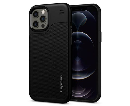 Чехол для моб. телефона Spigen iPhone 12 Pro Max Hybrid NX, Matte Black (ACS01475), изображение 6