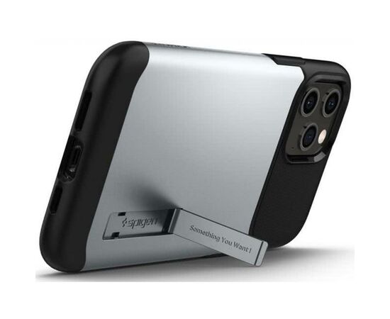 Чехол для моб. телефона Spigen iPhone 12 Pro Max Slim Armor, Satin Silver (ACS01482), изображение 4