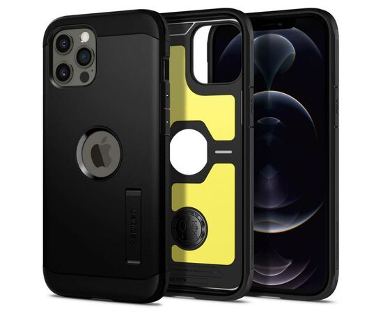 Чехол для моб. телефона Spigen iPhone 12 Pro Max Tough, Armor Black (ACS01626), изображение 8 Чехол для моб. телефона Spigen iPhone 12 Pro Max Tough, Armor Black (ACS01626), изображение 8