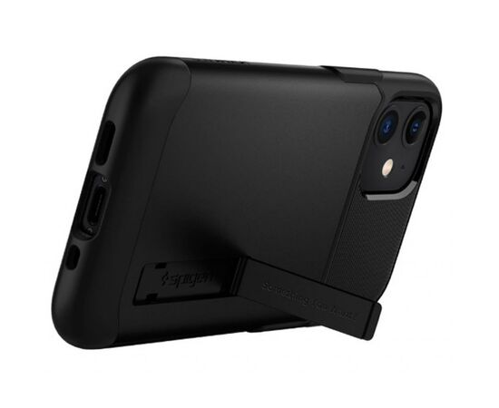 Чехол для моб. телефона Spigen iPhone 12 / 12 Pro Slim Armor, Black (ACS01523), изображение 4