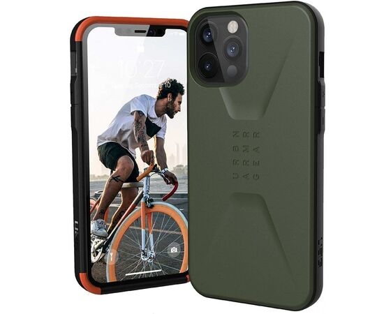 Чохол до моб. телефона Uag iPhone 12 Pro Max Civilian, Olive (11236D117272), зображення 5 Чохол до моб. телефона Uag iPhone 12 Pro Max Civilian, Olive (11236D117272), зображення 5
