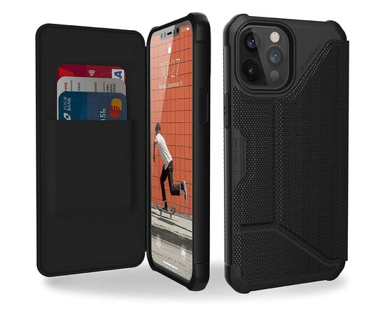 Чохол до моб. телефона Uag iPhone 12 Pro Max Metropolis, FIBR Black (112366113940), зображення 5 Чохол до моб. телефона Uag iPhone 12 Pro Max Metropolis, FIBR Black (112366113940), зображення 5