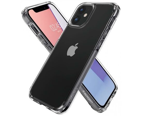 Чехол для моб. телефона Spigen iPhone 12 mini Crystal Hybrid, Crystal Clear (ACS01542), изображение 3 Чехол для моб. телефона Spigen iPhone 12 mini Crystal Hybrid, Crystal Clear (ACS01542), изображение 3