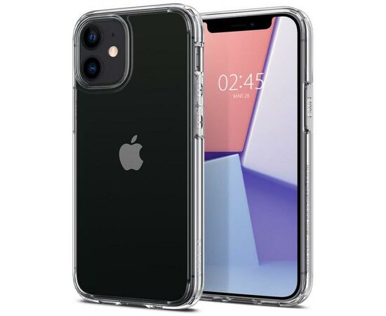Чехол для моб. телефона Spigen iPhone 12 mini Crystal Hybrid, Crystal Clear (ACS01542), изображение 7 Чехол для моб. телефона Spigen iPhone 12 mini Crystal Hybrid, Crystal Clear (ACS01542), изображение 7