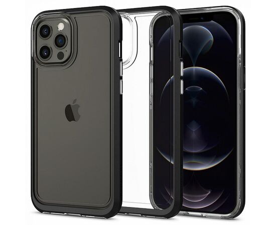 Чехол для моб. телефона Spigen iPhone 12 Pro Max Neo Hybrid Crystal, Black (ACS01622), изображение 3 Чехол для моб. телефона Spigen iPhone 12 Pro Max Neo Hybrid Crystal, Black (ACS01622), изображение 3