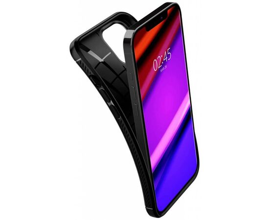 Чехол для моб. телефона Spigen iPhone 12 / 12 Pro Rugged Armor, Matte Black (ACS01700), изображение 4 Чехол для моб. телефона Spigen iPhone 12 / 12 Pro Rugged Armor, Matte Black (ACS01700), изображение 4