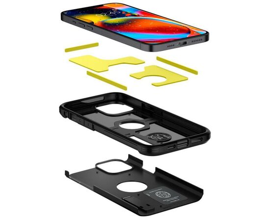 Чехол для моб. телефона Spigen iPhone 12 / 12 Pro Tough Armor, Black (ACS01710), изображение 5 Чехол для моб. телефона Spigen iPhone 12 / 12 Pro Tough Armor, Black (ACS01710), изображение 5