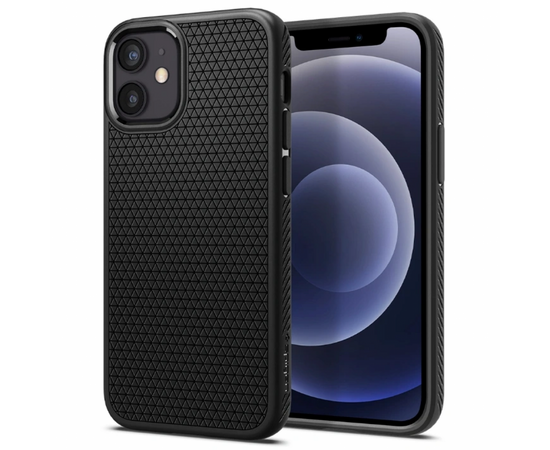 Чехол для моб. телефона Spigen iPhone 12 mini Liquid Air, Matte Black (ACS01744), изображение 2 Чехол для моб. телефона Spigen iPhone 12 mini Liquid Air, Matte Black (ACS01744), изображение 2
