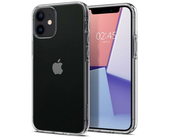 Чехол для моб. телефона Spigen iPhone 12 mini Liquid Crystal, Crystal Clear (ACS01740), изображение 2 Чехол для моб. телефона Spigen iPhone 12 mini Liquid Crystal, Crystal Clear (ACS01740), изображение 2