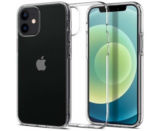 Чехол для моб. телефона Spigen iPhone 12 mini Liquid Crystal, Crystal Clear (ACS01740), изображение 4 Чехол для моб. телефона Spigen iPhone 12 mini Liquid Crystal, Crystal Clear (ACS01740), изображение 4