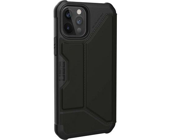 Чохол до моб. телефона Uag iPhone 12 / 12 Pro Metropolis (PU), SATN Black (112356113840), зображення 3 Чохол до моб. телефона Uag iPhone 12 / 12 Pro Metropolis (PU), SATN Black (112356113840), зображення 3