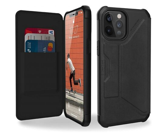Чохол до моб. телефона Uag iPhone 12 Pro Max Metropolis, Leather Black (112366118340), зображення 5 Чохол до моб. телефона Uag iPhone 12 Pro Max Metropolis, Leather Black (112366118340), зображення 5