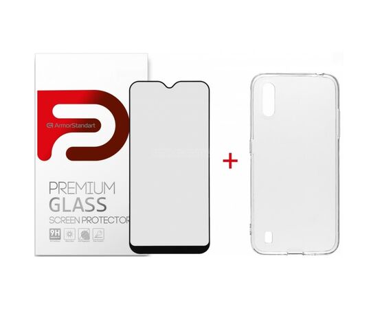 Чехол для моб. телефона Armorstandart Samsung A01 Air Series Panel + Full Glue Glass (ARM58047)