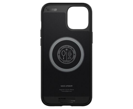 Чехол для моб. телефона Spigen Apple iPhone 12 Pro Max Mag Armor, Black (ACS01864), изображение 3 Чехол для моб. телефона Spigen Apple iPhone 12 Pro Max Mag Armor, Black (ACS01864), изображение 3