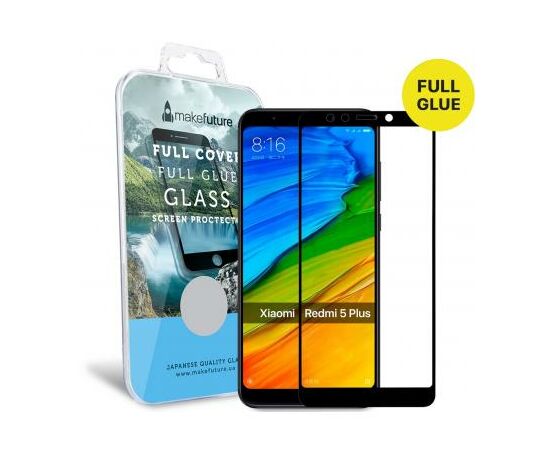 Скло захисне MakeFuture для Xiaomi Redmi 5 Plus Black Full Cover Full Glue (MGFCFG-XR5PB), зображення 5 Скло захисне MakeFuture для Xiaomi Redmi 5 Plus Black Full Cover Full Glue (MGFCFG-XR5PB), зображення 5
