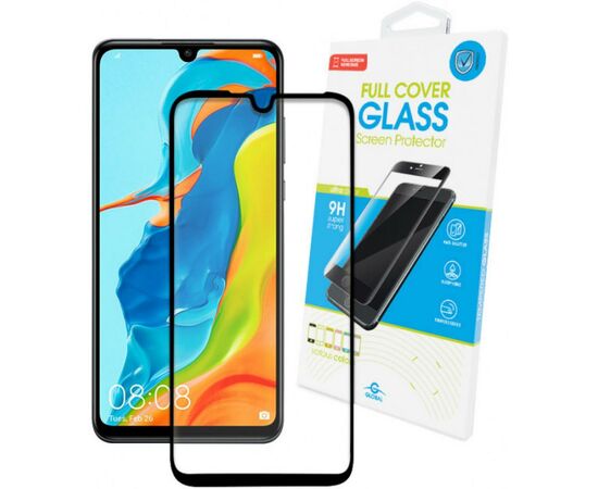 Скло захисне Global для Huawei P30 Lite (черное) (1283126492891)