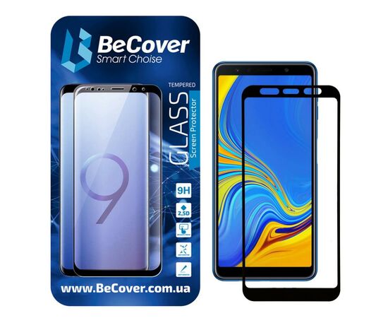Стекло защитное BeCover Full Glue & Cover Samsung Galaxy A7 2018 SM-A750 Black (703138)