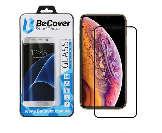 Скло захисне BeCover Apple iPhone 11 Pro Max Black (704105)