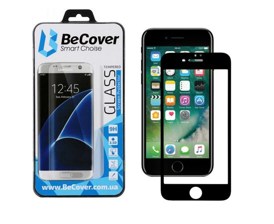 Скло захисне BeCover Apple iPhone 7 / 8 / SE 2020 3D Black (701040)