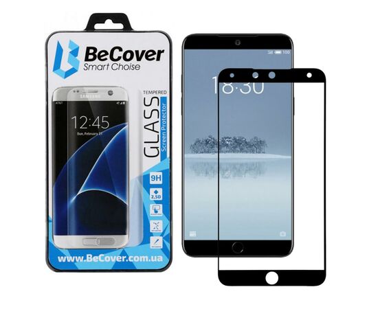 Стекло защитное BeCover Meizu 15 Black (702432)