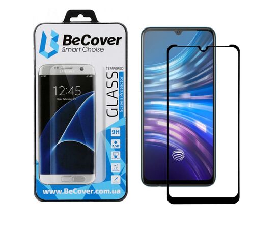 Стекло защитное BeCover Vivo V17 Neo Black (704065)